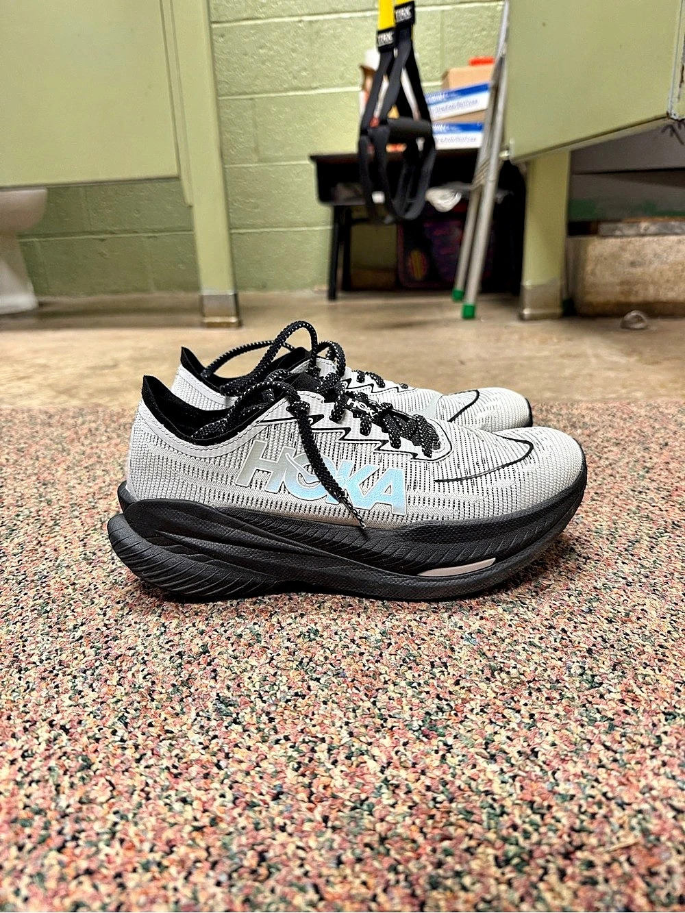 HOKA Mach X 2 Women's Running Shoes White & Black US 8